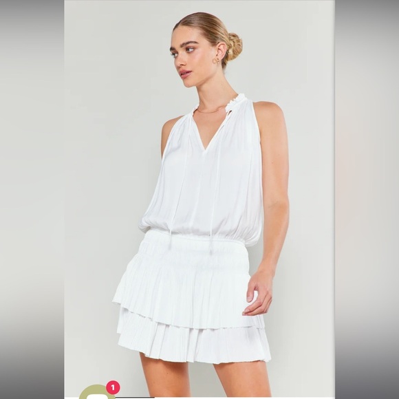 Current Air Cara Sleeveless Pleated Mini Dress Turquoise Size S - Picture 15 of 16